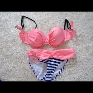 Pink & Blue Bikini Set